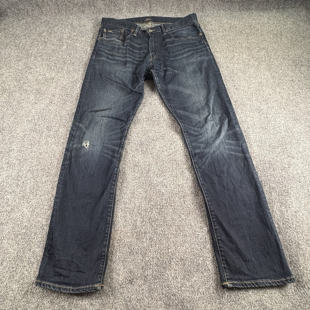 Polo Ralph Lauren Hampton Jeans Men's 32x32 Distressed Y2K Preppy Heritage Dad